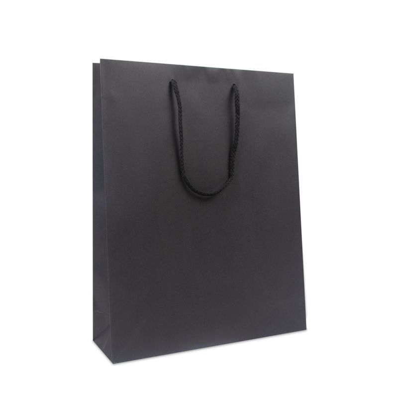 DPK114 - Luxe papieren tassen - Kraft - Zwart